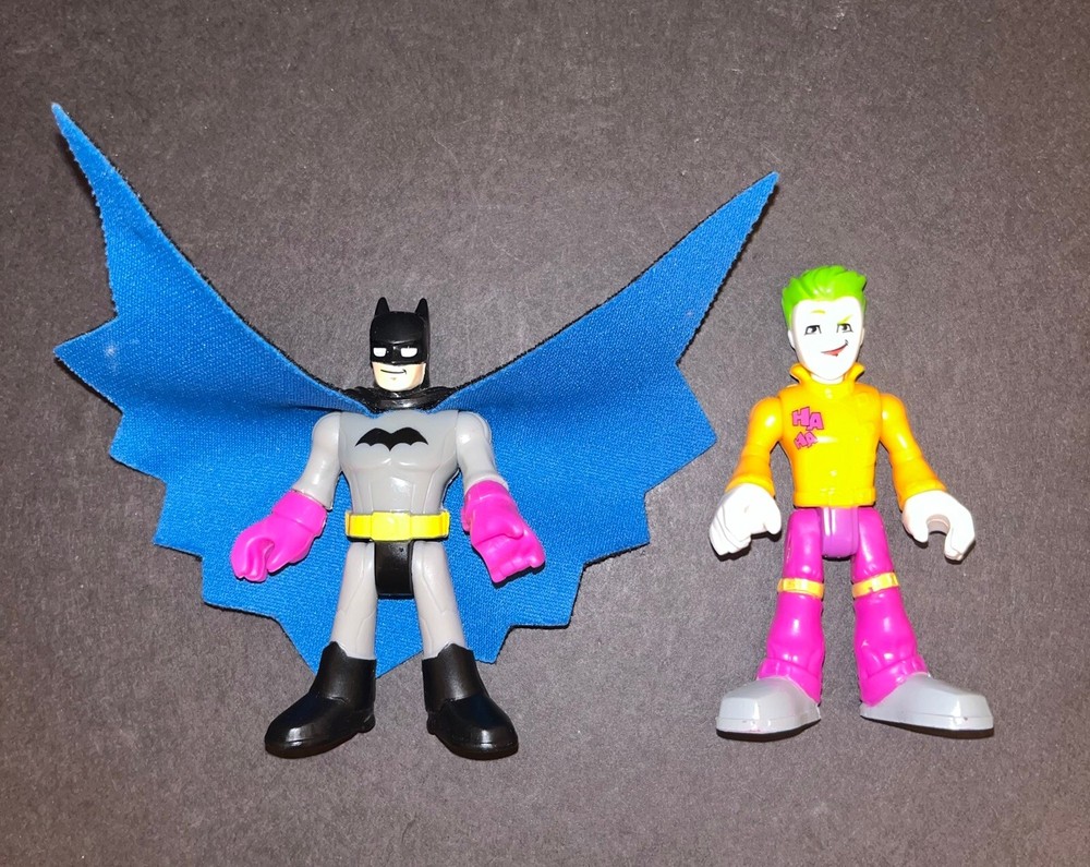Imaginext DC Comics Batman and JOKER Figures Set of 2