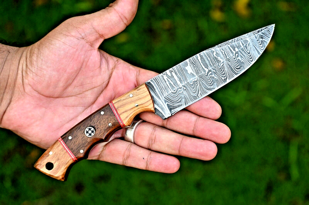 Custom Made Hand Forged Damascus Steel Survival Hunting Knife 2892
