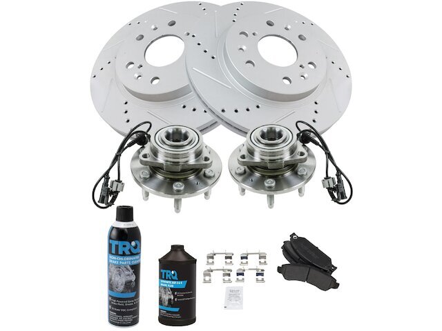 Front Brake Pad and Rotor and Wheel Hub Kit fits Escalade ESV 2007 42YTSR