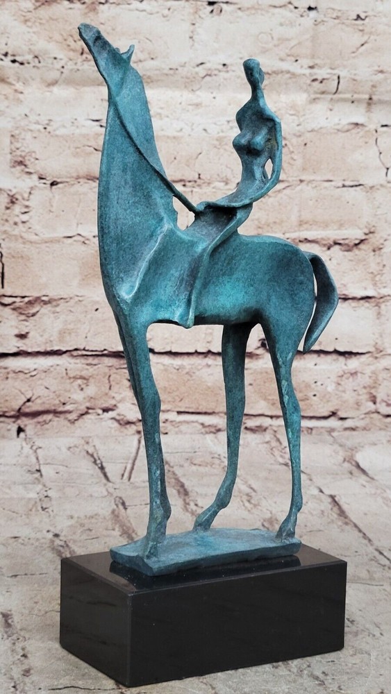 Abstract Modern Art Horse Sculpture by Salvador Dali in Bronze with Patina-image