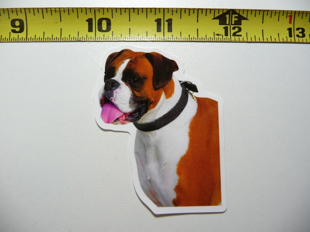 Funny Boxer Dog Walking Decal Sticker for Pets and Furballs