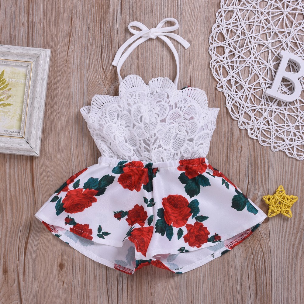 Toddler Baby Girl Kids Lace Romper Bodysuit Jumpsuit Outfit Clothes Summer