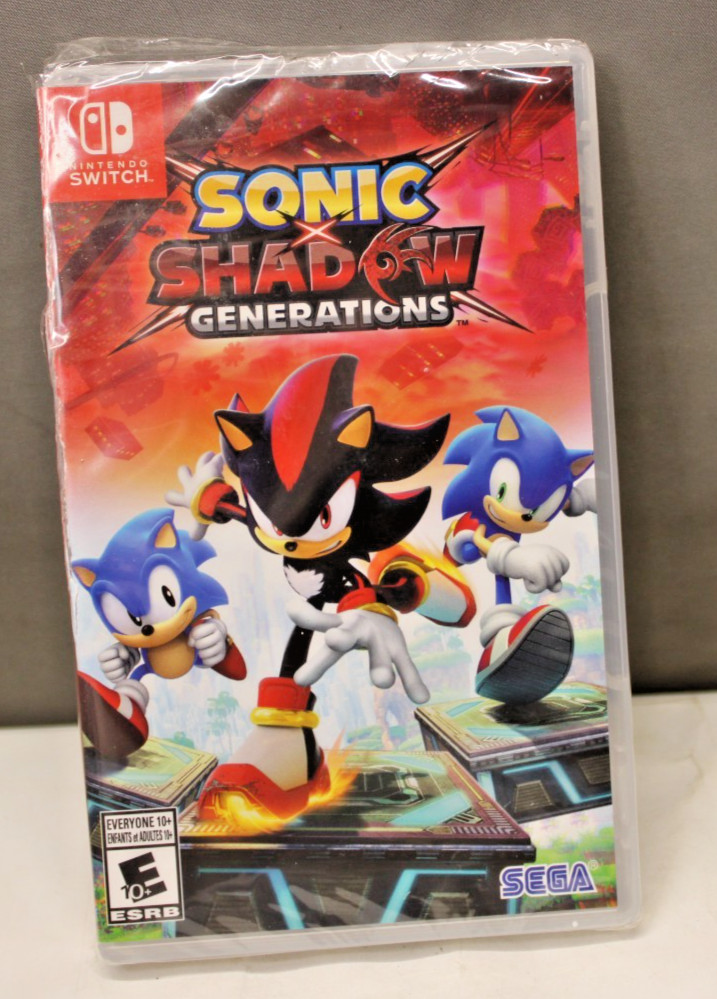 NINTENDO SWITCH SONIC SHADOW GENERATION SEALED CRACKED CASE  c