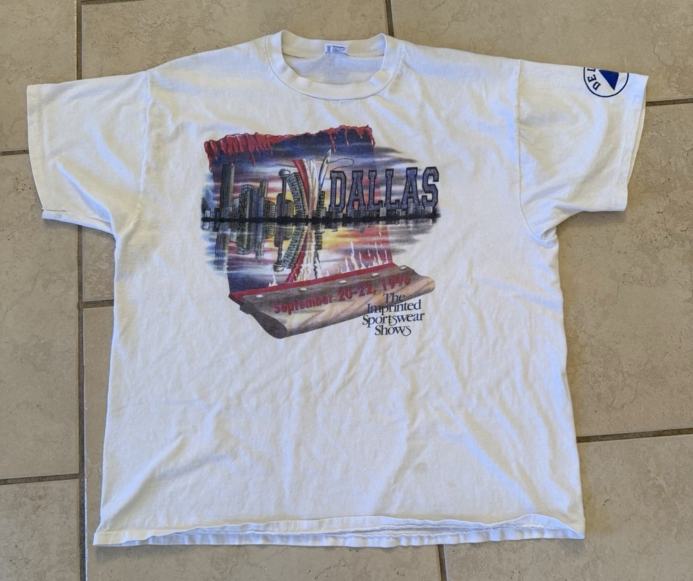 VINTAGE 1996 DELTA BRAND SINGLE STITCH DALLAS “THE IMPRINTED SPORTSWEAR SHOWS”