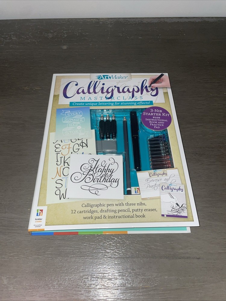 Hinkler | Calligraphy Masterclass Art Kit for Adults | Hinkler ArtMaker | Art fo