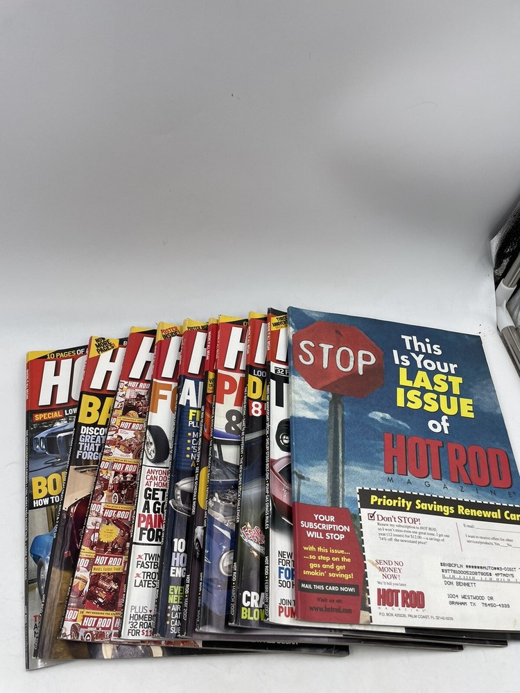 Hot Rod magazine -Incomplete Year 2007 - Lot of 10 READ