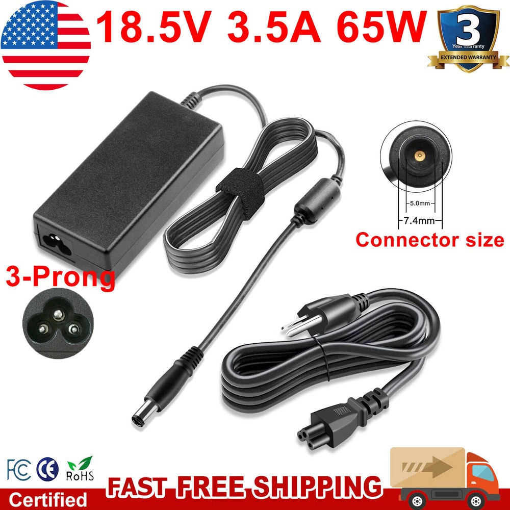 For HP ProBook 6540B 6550B 6560B 6570B AC Adapter Power Supply Charger