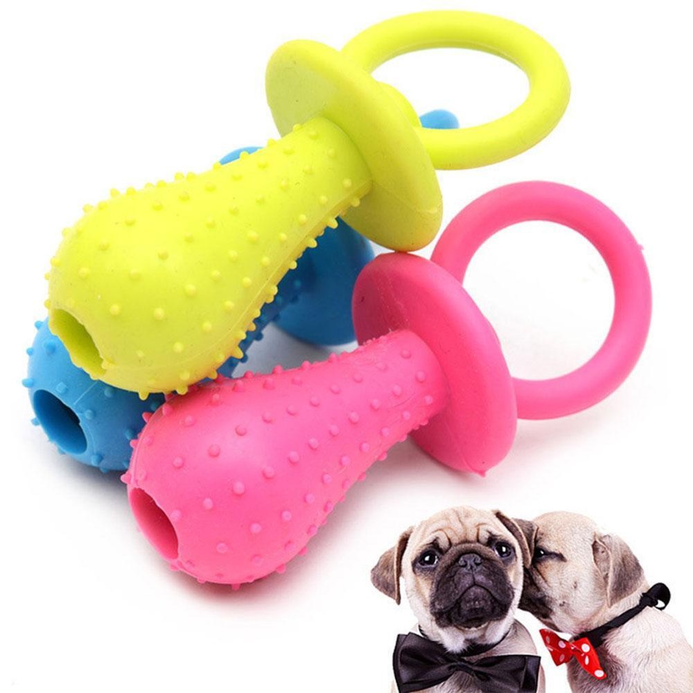 Pet Dog Puppy Chew Dummy Toy With Grip Bite Resistant Q5 New Teething H7S4 H0E4