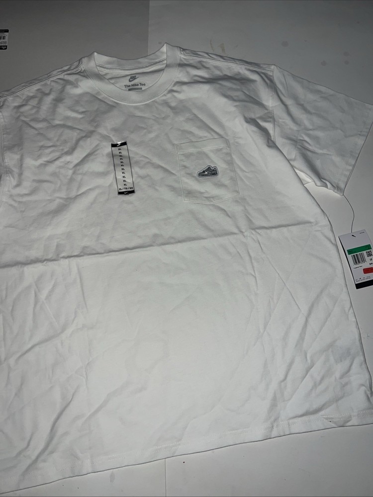 Nike T-Shirt White Sportswear Max90 Air Force One Loose Fit Men's XL NEW