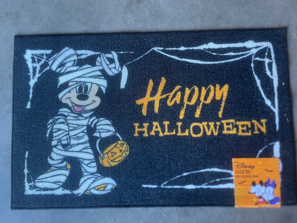 Disney Mickey Mouse Happy Halloween Accent Rug 20x32 Inches