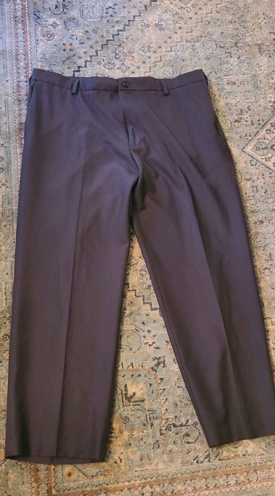 DockERS Men's Navy Blue Straight Fit Dress Pants 40x30 Stretch Casual