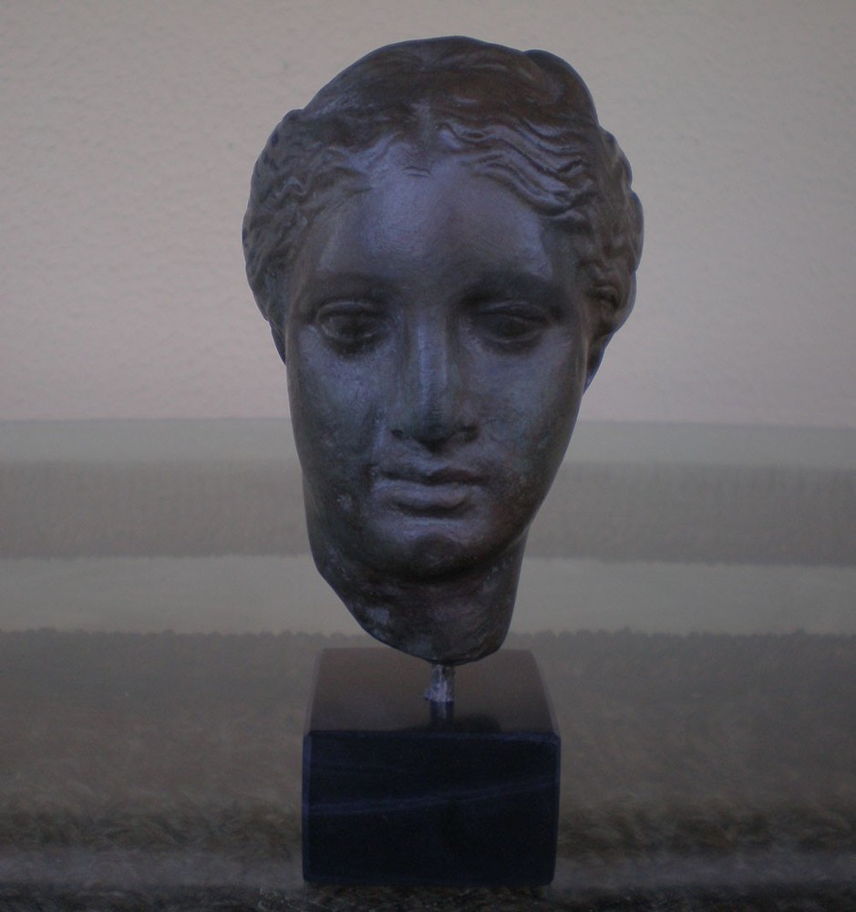 HYGIEIA -HYGEIA SMALL BUST WITH BRONZE COLOR EFFECT- GODDESS OF HEALTH & HEALING