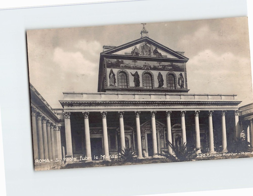 Postcard S. Paolo fuori le Mura Rome Italy