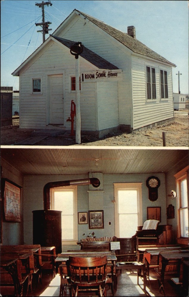 1908 School House Murdo South Dakota vintage postcard x759