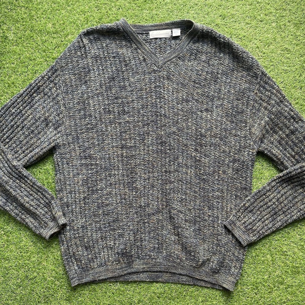 Vintage Fieldmaster Knit Sweater Mens XL Made In USA Grandpacore