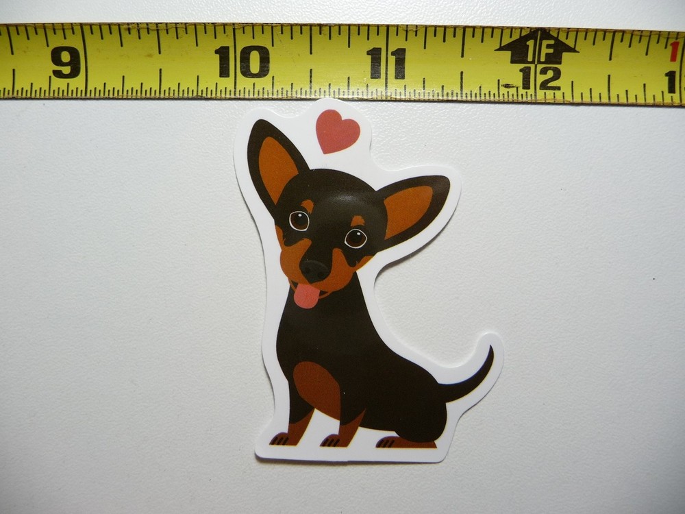 Cute Dachshund Heart Sticker Dog Lover Pet Pride Decal