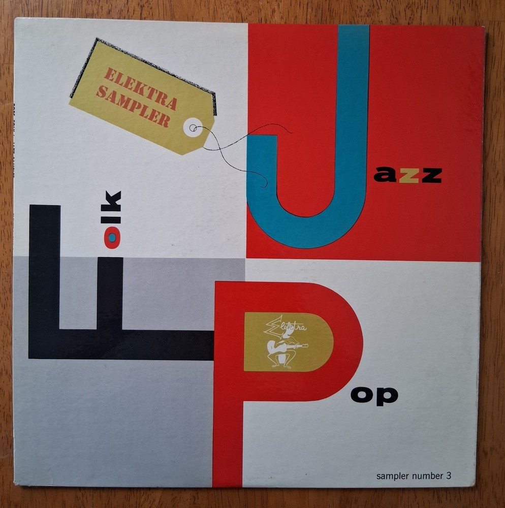 Elektra Sampler #3, Jazz, Pop, Folk, 33rpm LP, 1957, Elektra SMP-3