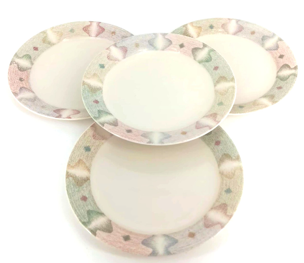 Corelle Corning Mirage Salad Plates 7 1/4” Set Of 4 Durable Classic design USA