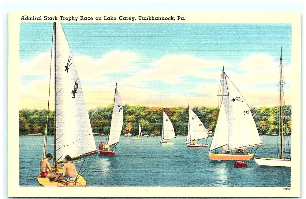 S03-5406, Admiral Stark Trophy Race On Lake Carey, Tunkhannock, Pa., 1940S