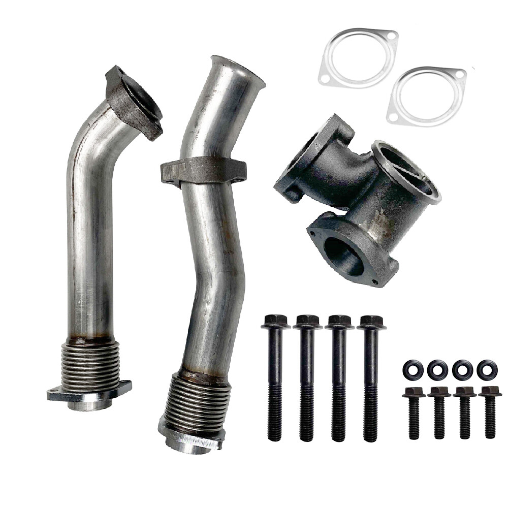 For Ford 1999.5-2003 7.3L Turbocharger Diesel With Hardware Bellowed Up Pipe Kit