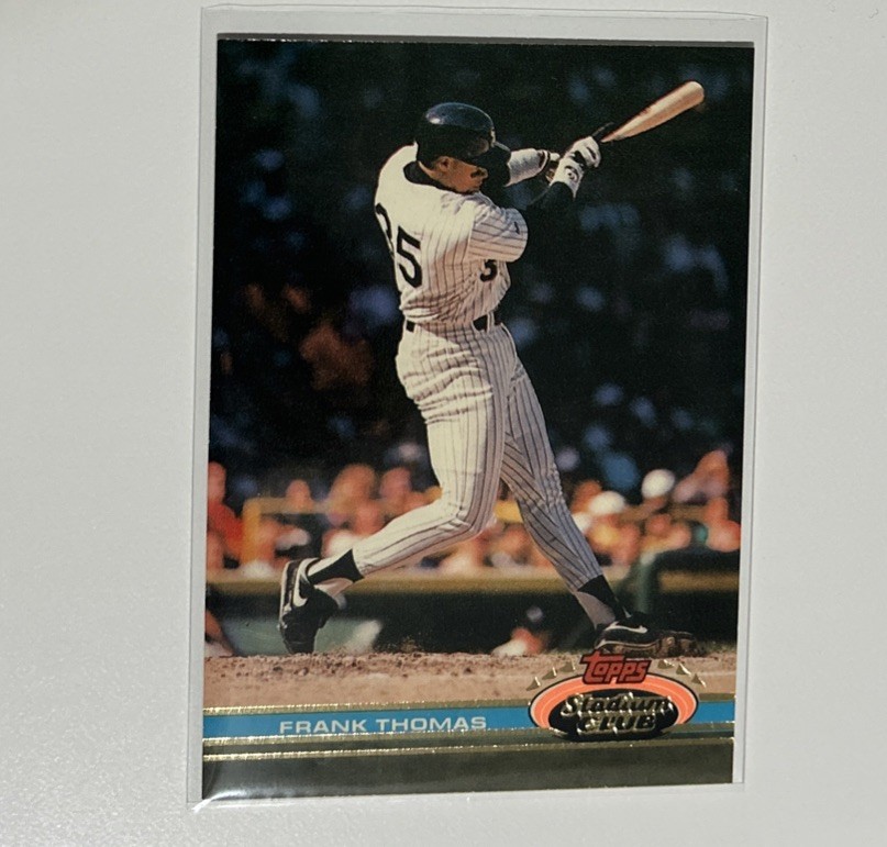 1991 Topps stadium club Frank Thomas number 57