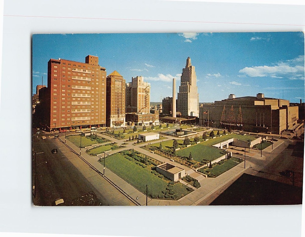 Postcard Auditorium Plaza Garage & Park Kansas City Missouri USA