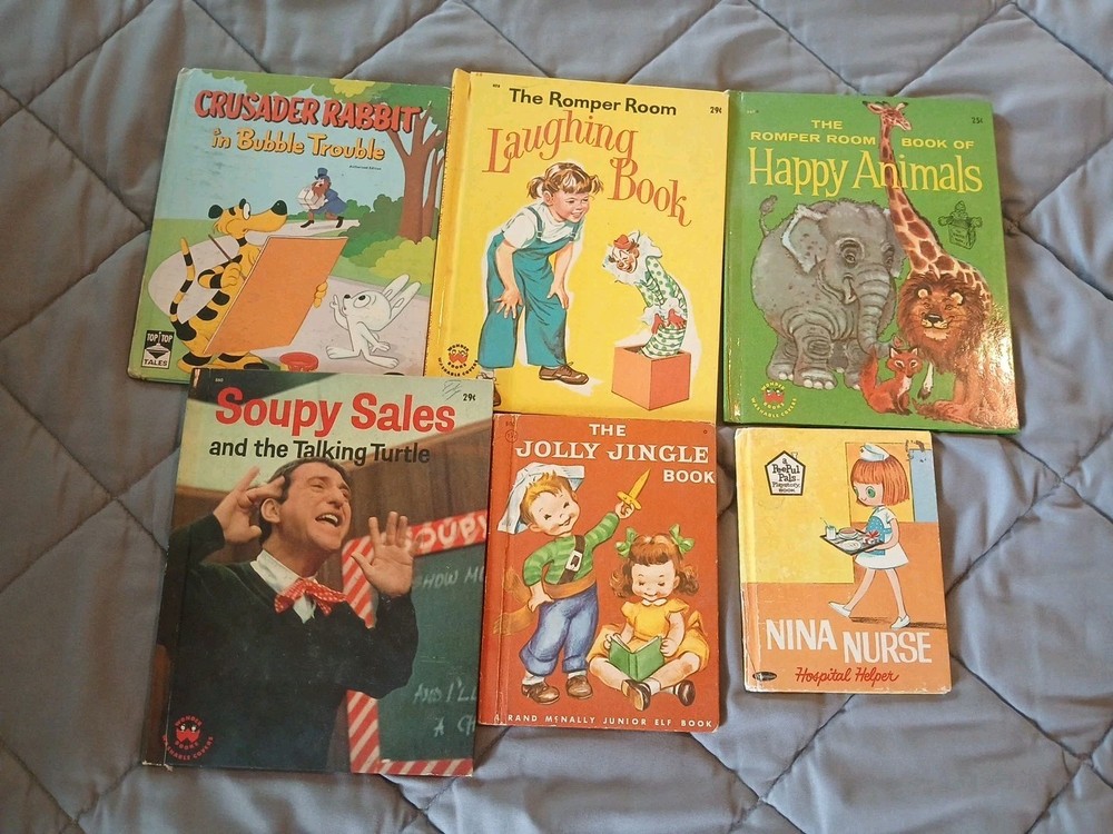 Lot of 11 Vintage Whitman  Rand McNally Junior  Children's Books Free Shipping
