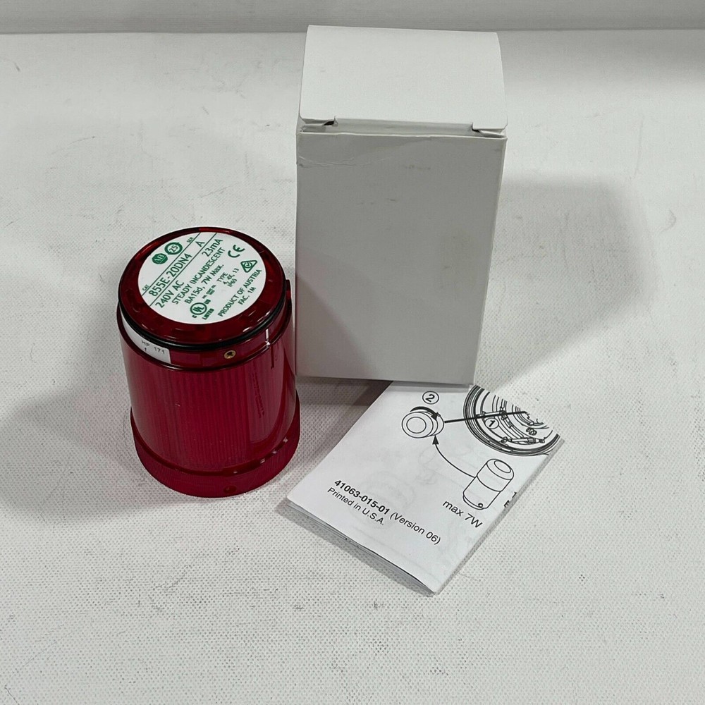 New! Allen Bradley 855E-20DN4  Red Steady Incandescent   240V