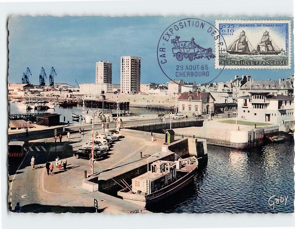 Postcard Le Pont Tournant Cherbourg-en-Cotentin France