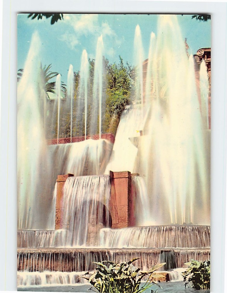 Postcard Organ's Fountains Villa D'Este Tivoli Italy