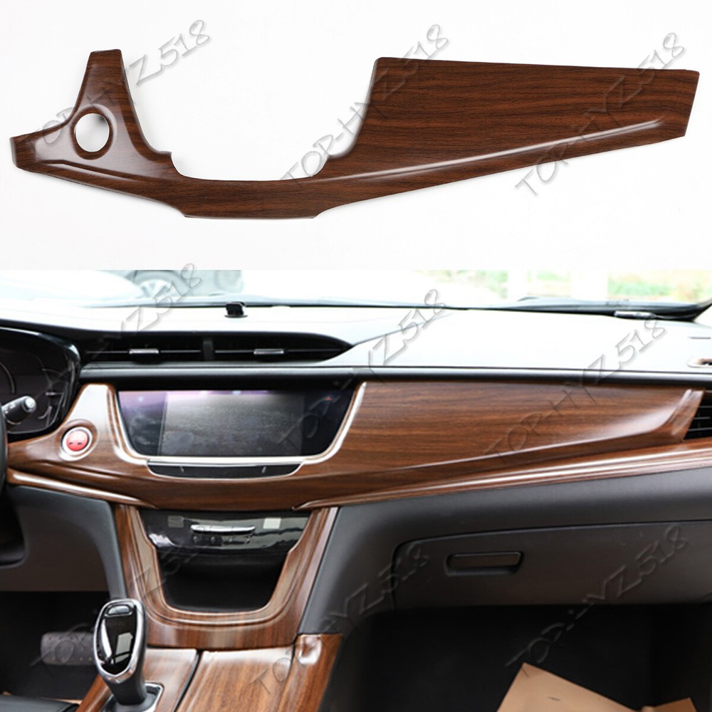 ABS Wood Grain Dash Trim Cover for Cadillac XT5 2017-2024 Center Console