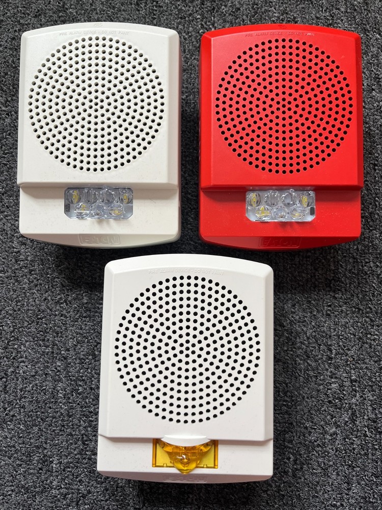 (Lot of 3) Wheelock Fire Alarm LED Speaker/Strobes USED TESTED