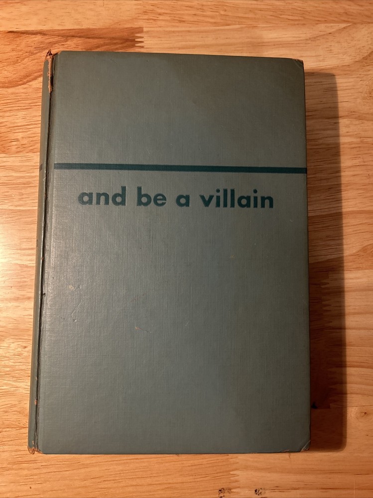 Be a Villain by Rex Stout (1948) HC 1st Viking Press