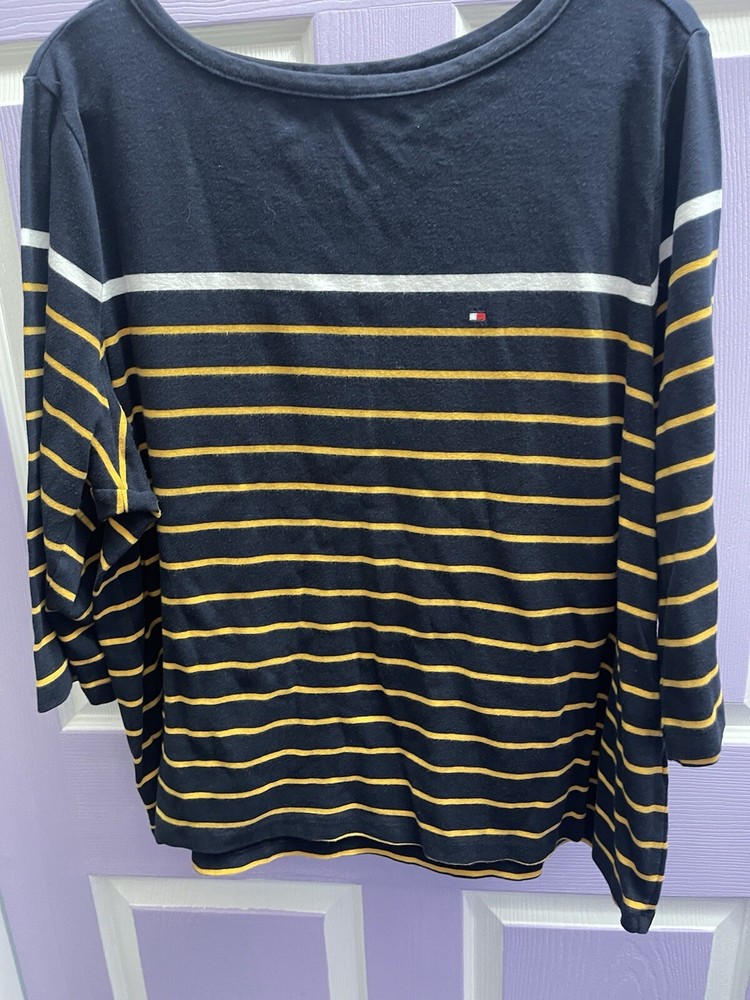Tommy Hilfiger Cotton 3/4 Sleeve Top, Women’s 2X
