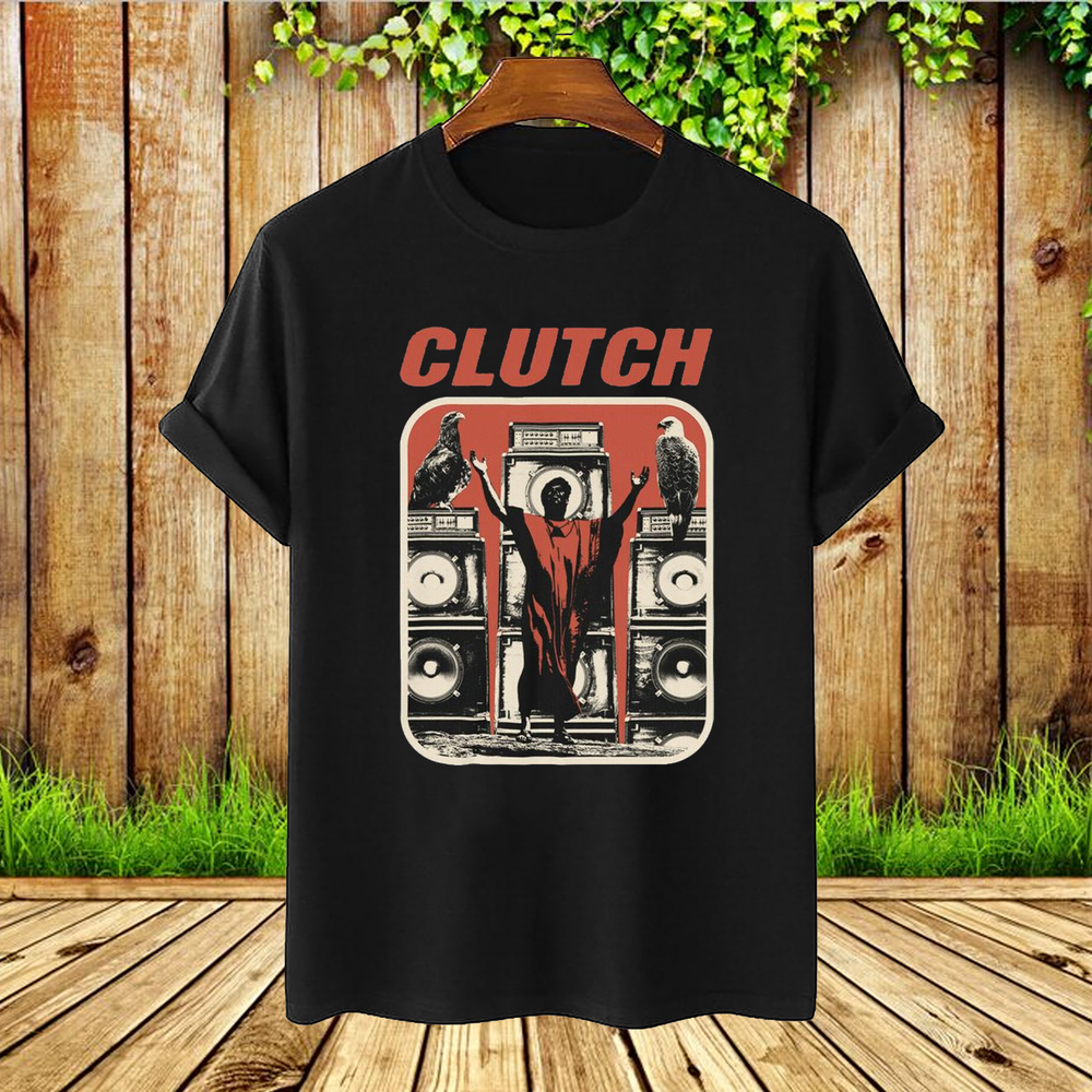 Clutch Band T Shirt Short Sleeve Tee  Black  All Size S -4XL Shirt YA36