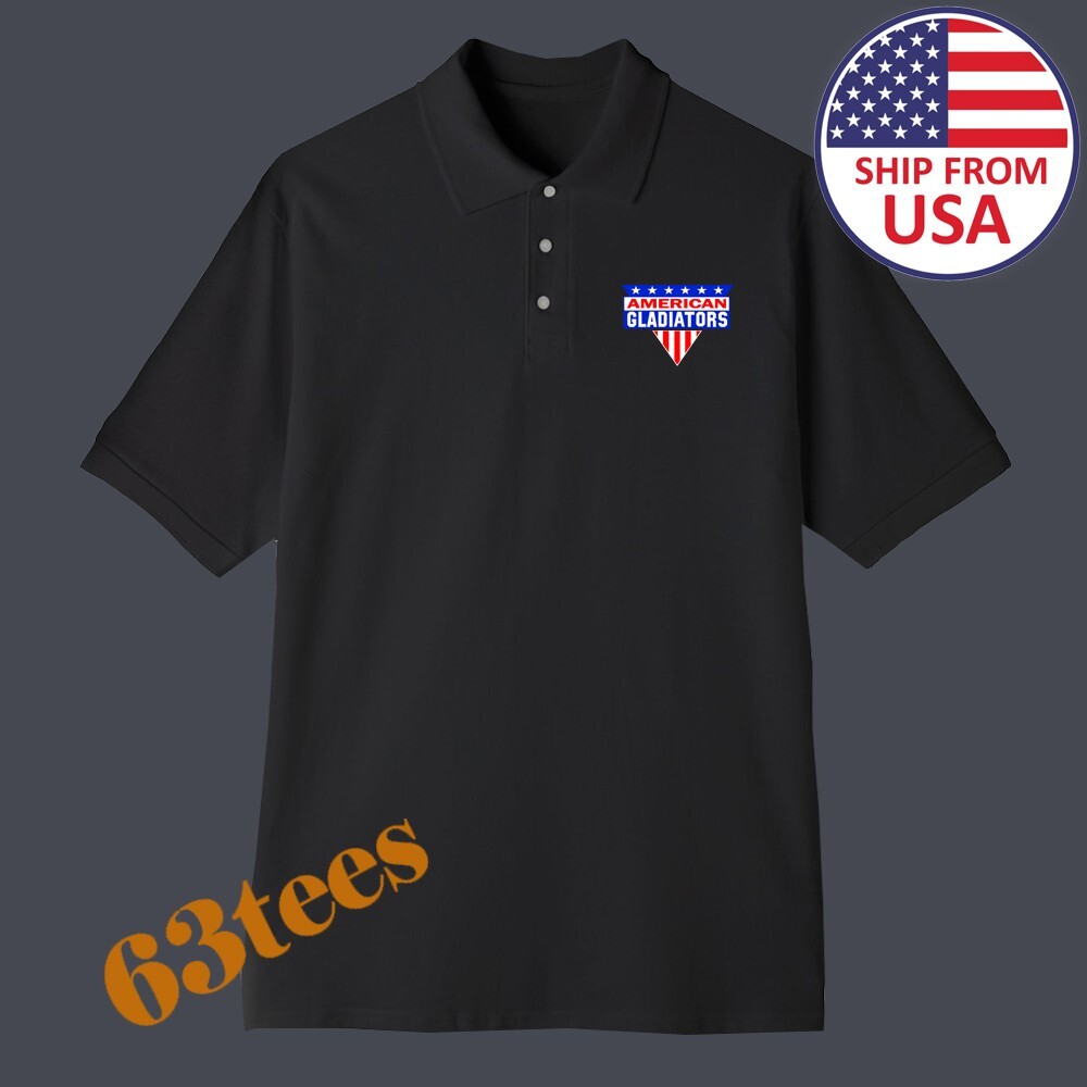 American Gladiators Men's Printed Black Size S-3XL