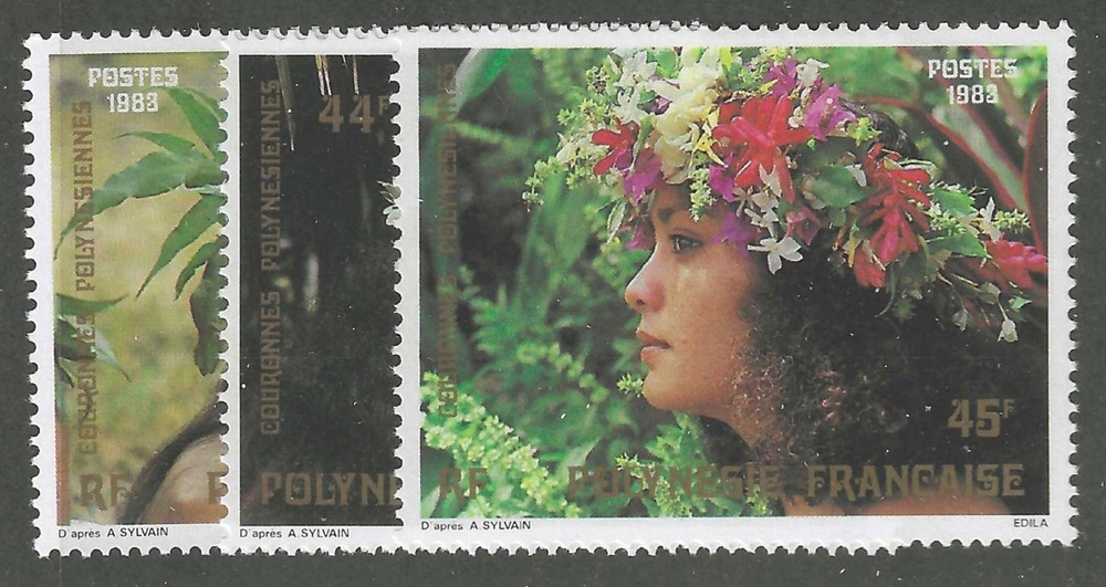 French Polynesia # 386 - 388 MNH PO Fresh Cmplt Set!  ('25 SCV $5.40)