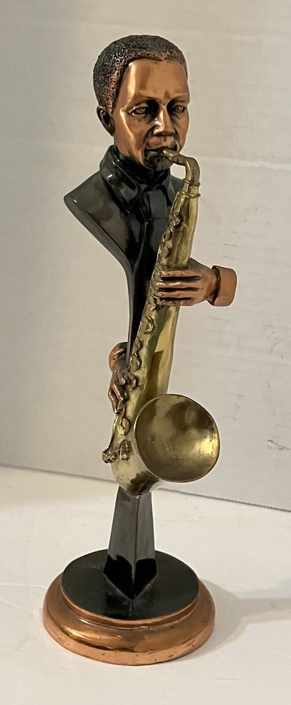 Abstract Art 12” Saxophone Player Figurine-image