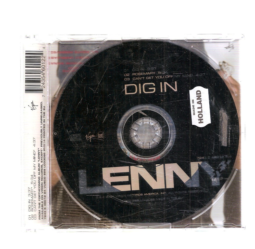 Lenny Kravitz - Dig In [Single] Import (CD, Nov-2001, Virgin) #0722BQ