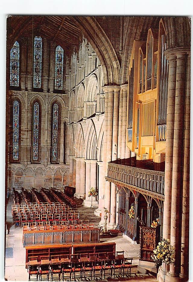 Postcard Interior Hexham Abbey England