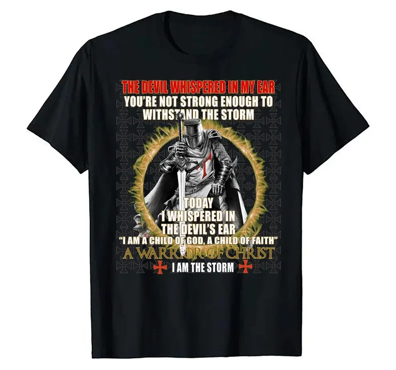 Knights Templar Shirt – Medieval Crusader T-Shirt, Christian Warrior Knight