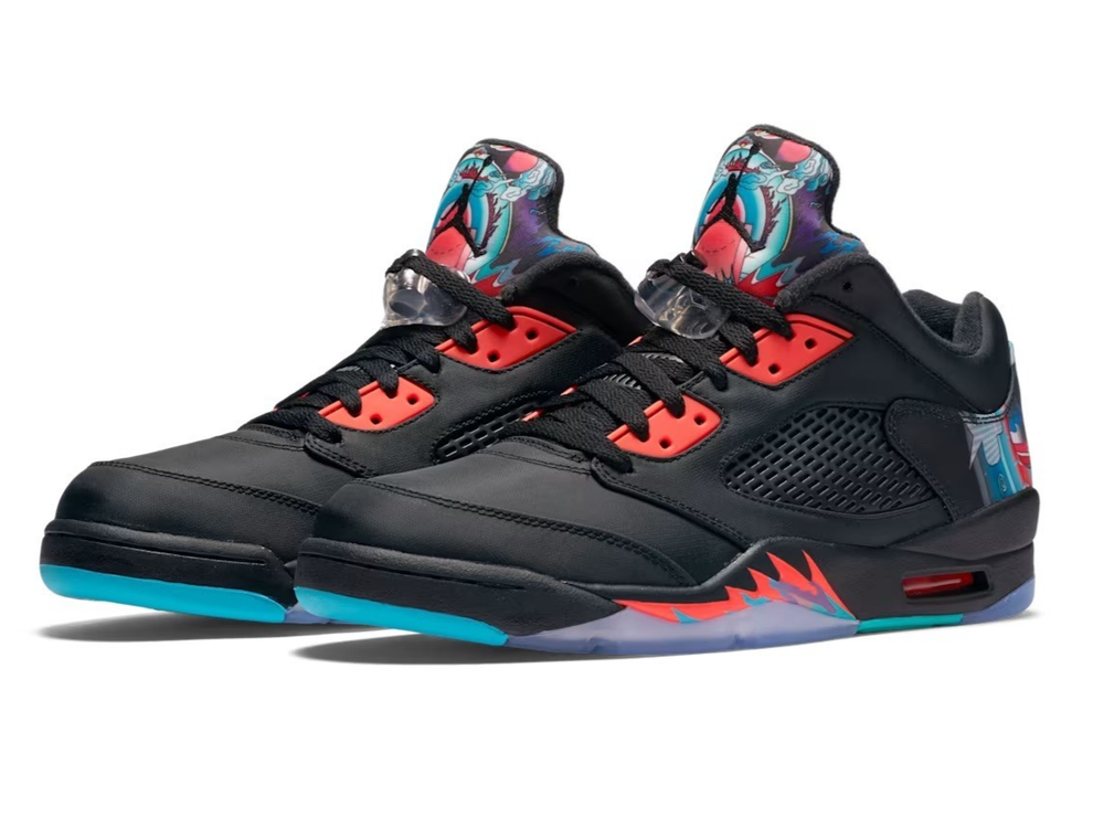 New in Box DS Air Jordan 5 Retro Low 'CNY' - Black -Sz 13 - 840475-060 - 2016