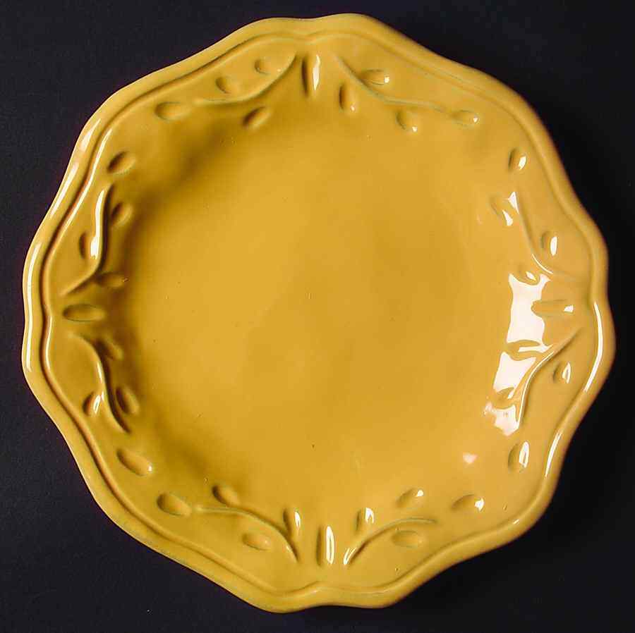 Certified International Rustica Gold Salad Dessert Plate 6613068