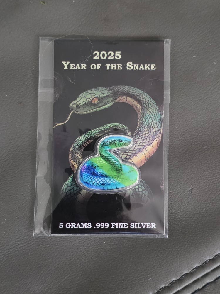 5 Grams .999 Fine Silver 2025 Year of the Snake