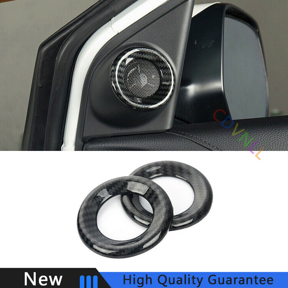 Para Honda CRV CR-V 2017-2022 Fibra de Carbono Coche A Pilar Bocina Marco Cubierta Borde 2*