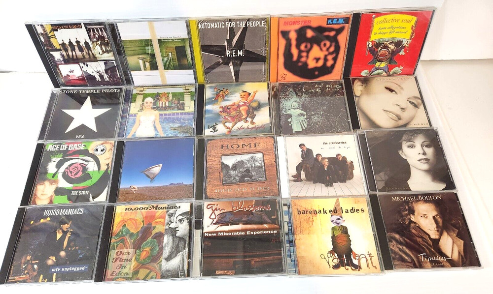 Lot of 20 CDs from the 1990's Gin Blossoms Cranberries Soul Asylum Mariah Carey