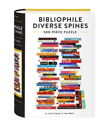 Bibliophile Diverse Spines 500-Piece Puzzle by Harper, Jamise – Other