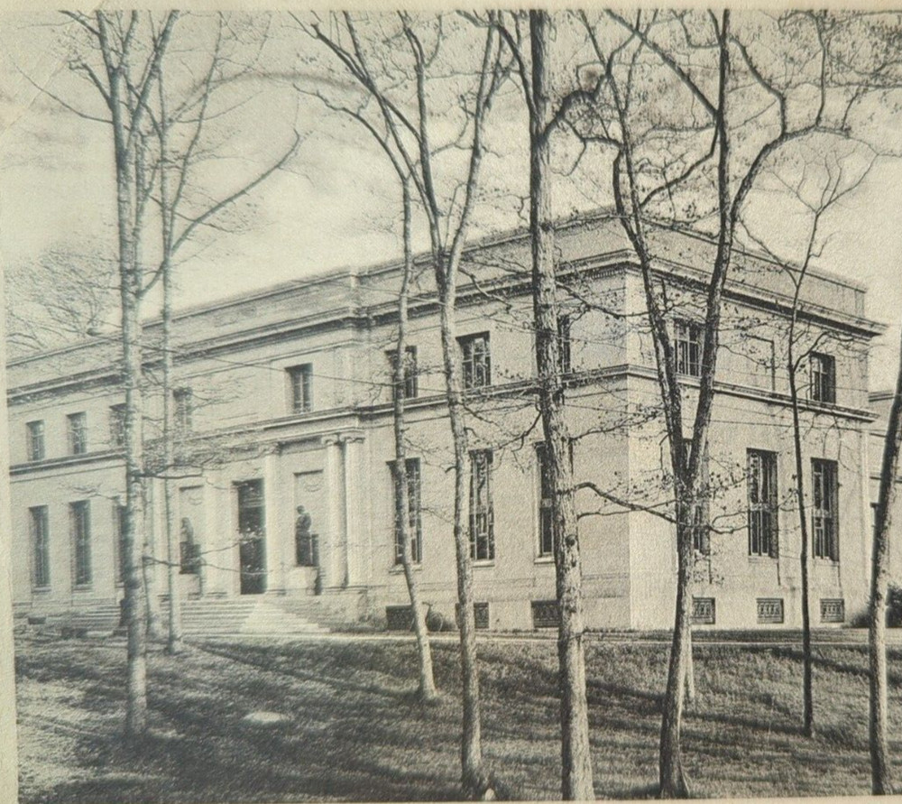Wellesley College Library Wellesley MA Massachusetts Antique 1919 Postcard