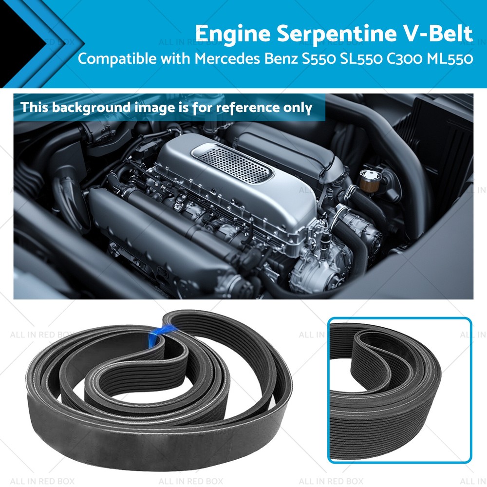 Mercedes Benz S550 SL550 C300 Engine Serpentine V-Belt 0039937296