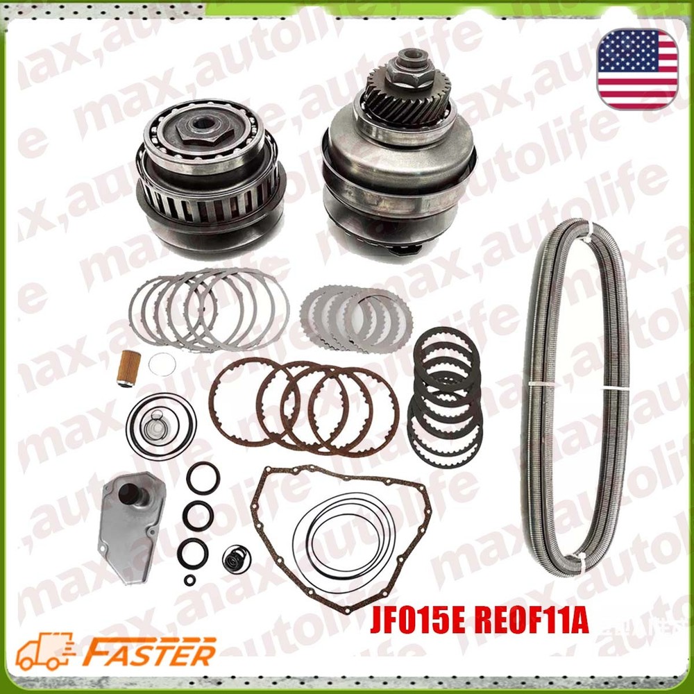 JF015E RE0F11A  For Nissan Transmission Master Rebuild Kit & Pulley Set  W/ Belt
